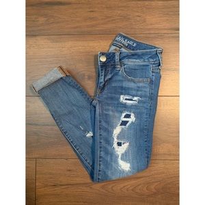 American Eagle Cuffed Jegging Jeans Sz00